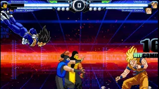 Scorpion, Sub-zero vs Vegeta, Super Goku - Capcom Fighting Evolution Max Mugen
