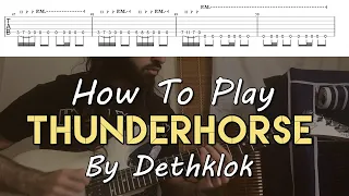 How To Play "Thunderhorse" By Dethklok (Full Song Tutorial With TAB!)