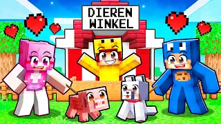 Ik OPEN Een DIERENWINKEL! (Minecraft Survival)