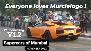 SUPERCARS OF INDIA | MUMBAI | Murcielago, F8 Tributo, GTR, 488 Pista, Portofino M | NOVEMBER 2022