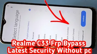 Realme C33 FRP Bypass Android 12 | New Solution | Realme (RMX3624) Google Account Bypass Without Pc