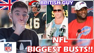 British Soccer Fan Reacts to The 15 Biggest NFL Draft Busts Ever