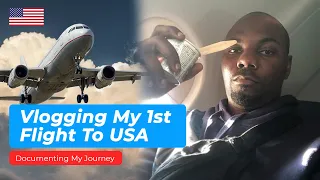 Vlogging My 1st Ever Flight To The USA As An International Student