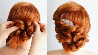 3 - Minute Elegant Side Bun Hairstyle – Easy Updo Hairstyle For Prom