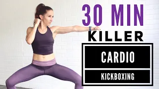 🔥KILLER CARDIO KICKBOXING Workout | 30 Min |FUN! Calorie Burning HIIT  | Cardio & Strength