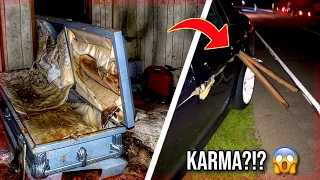 EXPLORING AN ABANDONED FUNERAL HOME (CRAZY ENDING) USED CASKET FOUND!