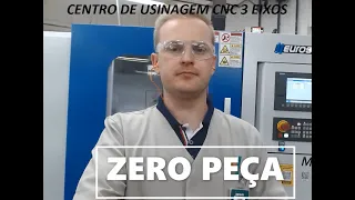 Como Fazer o Zero Peça no Centro de Usinagem CNC 3 Eixos Comando Siemens 808D