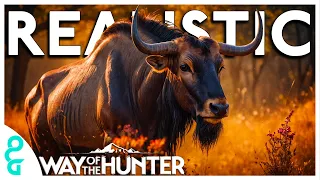 Realistic Blue Wildebeest Hunt, I DIDN'T SEE YOU THERE | WAY OF THE HUNTER