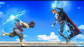 Sasuke uses the CHIDORI on Thor!! in GTA 5