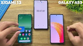 XIAOMI 13 VS SAMSUNG GALAXY A53 5G - FIRST SPEED TEST