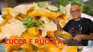 PASTA ZUCCA E RUCOLA  con 2 EURO penne zucca e rucola PASTA CREMOSA