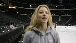 Interview with Gracie Gold, 2016 US figure skating champion at Stars on Ice show