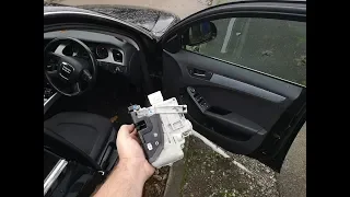 How to replace the door lock actuator in an Audi A4 B8