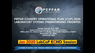 January 2020 LabCoP ECHO Session: PEPFAR Country Operational Plan (COP) 2020