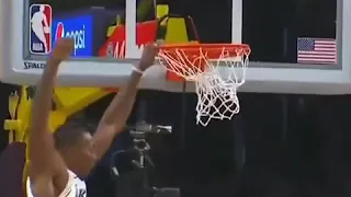 Dwight Howard Dunks over Boban Majanovic