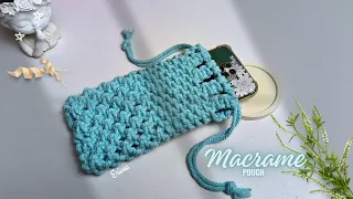 Diy how to make macrame pouch || Macrame phone pouch || Macrame tutorials