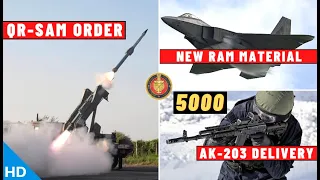 Indian Defence Updates : QRSAM Order,5000 AK-203 Delivery,Swathi WLR Leak,IIT Mandi Stealth Material
