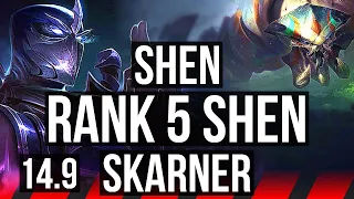 SHEN vs SKARNER (TOP) | Rank 5 Shen, 5/4/22 | NA Grandmaster | 14.9