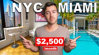 What $2,500 /Month Gets in NYC vs MIAMI
