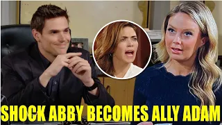 Shock Abby becomes Adam's ally to overthrow Victoria  Young And The Restless Spoilers