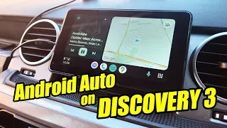 AndroidAuto easy upgrade on our 15 year old LR3