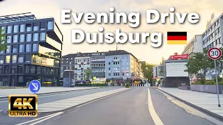 Evening Drive Through Duisburg, Germany 🇩🇪 by Bangladeshi | 4K | Spring 2023