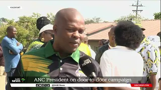 Elections 2024 | ANC President Cyril Ramaphosa on a door-to-door visit in parts of Johannesburg