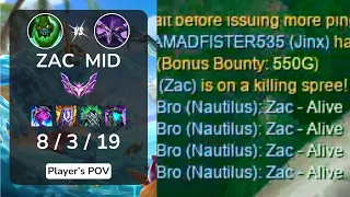 ZAC MID - 4:55 : THE MOST HUMILIATING KILL EVER