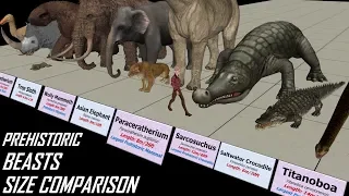 Prehistoric Beasts Size Comparison