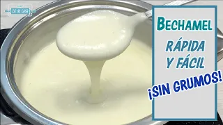 How to make BECHAMEL, EASY and QUICK 😍Bechamel sauce for LASAÑA | How to make béchamel sauce