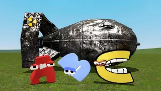 EXPERIMENT: ALPHABET LORE FAMILY VS NUCLEAR BOMB In Garry's Mod!