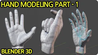 Hand Sculpting Retopology With Blender 3D PART - 1  -skin modifier