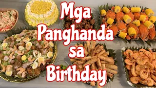 Mga Panghanda sa Birthday Ideas