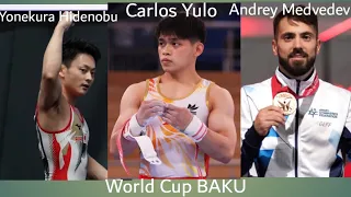 Battle Of Three [Yulo🇵🇭 Yonekura 🇯🇵 Medvedev 🇮🇱] World Cup Baku 2023 Men's VAULT