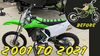 KX100 conversion HOW TO - 2001 to 2021 - '01 to '13 transformed to '14 to '21 kX85