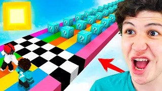 CARRERA de LUCKY BLOCKS de DIAMANTE en MINECRAFT! Minecraft Mods