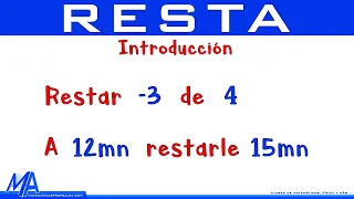 Resta de expresiones algebraicas | Introducción