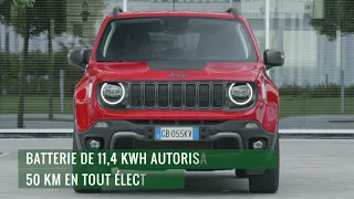 Jeep Renegade 4xe : le SUV hybride rechargeable en vidéo