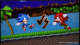 Sonic VS Knuckles (sprite/animation) DC2