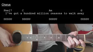 Lady Gaga – Million Reasons EASY Guitar Tutorial With Chords / Lyrics