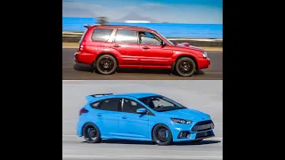 Subaru Forester XT vs Ford Focus RS // Subaru Forester Vs The World