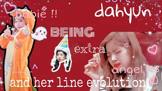 Dahyun being extra for 13 mins straight + her line evolution from debut mv to alcohol free