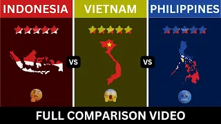 Indonesia vs Philippines vs Vietnam Country Comparison 2023