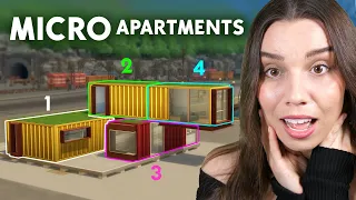 I turned this shipping container into 4 tiny apartments