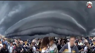 Massive hailstorm batters Vichy at night in France