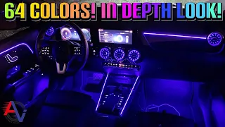 2023 Mercedes GLA Interior/Exterior Lights At Night | In-Depth Look of 64 Color Ambient Lighting