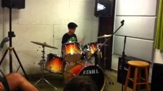 Daniel katav playing the drums