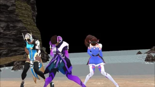 MMD Overwatch Sombra, Symmetra and D.VA I Scream and Shout