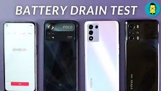 [हिंदी] Poco X4 Pro 5G vs Realme 9 5G Speed Edition vs Infinix Zero 5G - Battery Drain Test! ⚡️⚡️⚡️