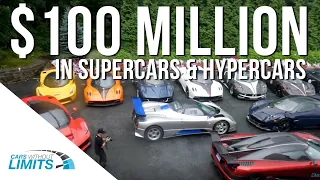 Over $100 Million in Cars at this Car Meet! Hyper Cars + Castle = EPIC MOMENTS! #pagani #laferrari